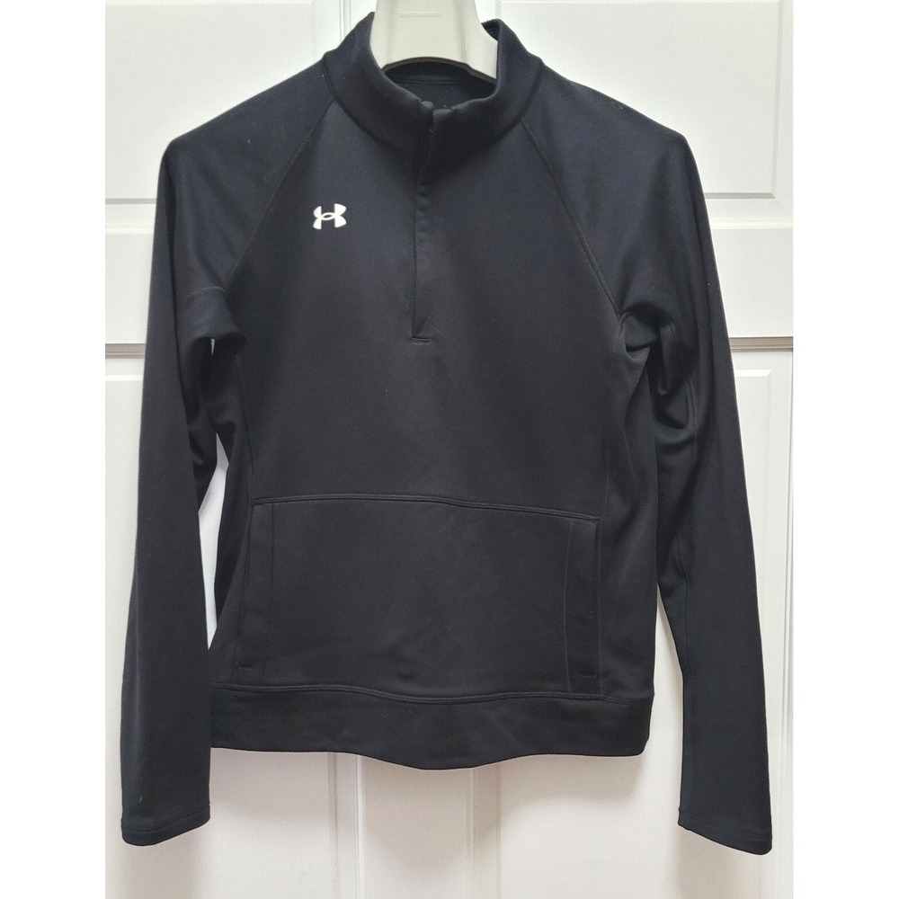 Under Armour Women's 1/4 Zip Mock Neck Jacket - Black - XS